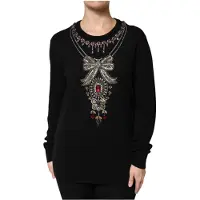Dolce&Gabbana Verzierte Juwelenhals-Pullover