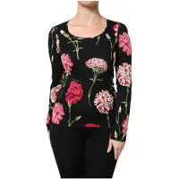 Dolce&Gabbana Bluse mit floralem Druck und langen Ärmeln