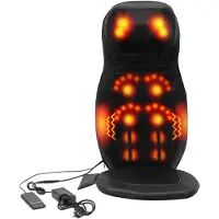 Easybuy Massagesitzauflage mit Wärmefunktion Rückenmassagegerät Massagegerät 3D Massagematte Massagesessel mit Auto Rückenmassagematte