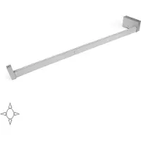 Emuca Schrankstange mit LED Beleuchtung Castor, USB aufladbar und Bewegungssensor, 858, Matt eloxiert