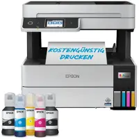Epson EcoTank Pro ET-5185, Tintenstrahl, Farbdruck, 4800 x 1200 DPI, A4, Direktdruck, Schwarz, Weiß