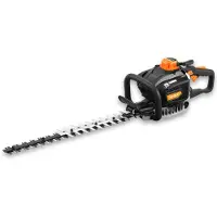 FUXTEC Profi-Benzin-Heckenschere| Schnittlänge 55cm | 2-Takt | Schwertlänge 61cm | 5,6Kg | Ein- Aus- Schalter | FX-MHP245