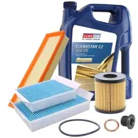 BESTPRICE Inspektionspaket Filtersatz SET A + 5L ÖL [Hersteller-Nr. 40003743] für Peugeot, Citroën