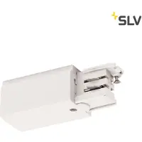 SLV 1001379 S-TRACK Einspeiser, Erde links, PHASE, weiß