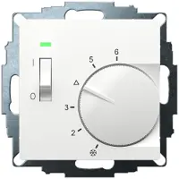 Eberle UP-Raumregler UTE 1011 RAL 9016 glanz 55x55 mm Temperatur 5-30 C, AC 230V