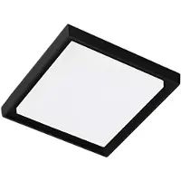 Zafferano Alu LED Wand- und Deckenleuchte quadratisch, Aluminium dunkelgrau, 25W, 3000K, IP54 Außenleuchte, 27x27 cm, modernes Design für Haus & Garten
