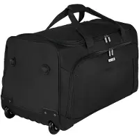D & n lederwaren schwarze Rollenreisetasche Trolleyreisetasche 65cm Rollentasche
