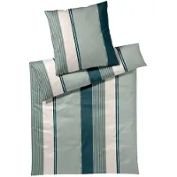 JOOP! Bettwäsche Herringbone Stripes emerald 155x220 cm + 40x80 cm
