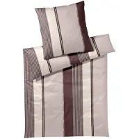 JOOP! Bettwäsche Herringbone Stripes rose 155x220 cm + 80x80 cm