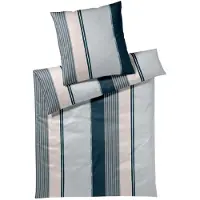JOOP! Bettwäsche Herringbone Stripes ocean 135x200 cm + 80x80 cm