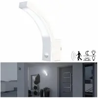 Lunartec LED-Außenwandleuchte mit PIR-Sensor, 1.100 lm, 15 W, IP65, weiß
