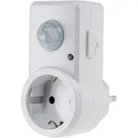 Chilitec Steckdosenadapter weiß, 1-fach Schuko bis 1200 Watt, mit Bewegungsmelder