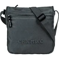 Chiemsee Umhängetasche "Herren, Damen", Damen, Gr. B/H/T: 20cm x 16cm x 4cm onesize, grau, Kunstfaser, leicht glänzend, unifarben, Taschen Umhängetasche