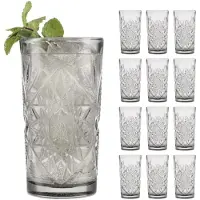 Libbey APS 12er Set -Cooler -HOBSTAR-, graphite, 473 ml Ø: 8,5 cm, H: 16 cm