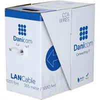Dsit CAT5e Netzwerkkabel, FTP, AWG 24/1 (Starrleiter), 305 Meter, Grau, CCA