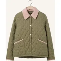 Barbour Damen Jacken Icons Cropped Leddesdale Quilted Jacket - Groen - Größe XL