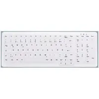 Contour Design Design Active Key ClassicClean Silikon Tastaturabdeckung Kompakt Weiß DE C7000, Oberer Tastaturrahmen, Silikon, 135 mm, 370 mm, 200 g, Weiß