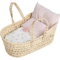 MuÑecas Antonio Juan Kleiner Palmenkorb Mit Blumen Und Vichy-puppe Rosa Kinder Rosa One Size