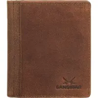 Sansibar Geldbörse , Damen, braun, Leder, gepflegt, Kleinlederwaren Geldbörse, echt Leder