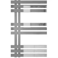 Mert Radiator Design-Badheizkörper ELEN Chrom 600 x 1600 mm – Handtuchheizkörper mit Seitenanschluss, 728 Watt, ohne Heizstab