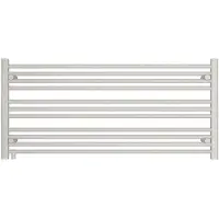 Mert Radiator Badheizkörper Weiß 1200 x 550 mm – Handtuchheizkörper Austausch-Heizkörper mit Seitenanschluss 50 mm, 576 Watt, ohne Heizstab