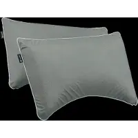 Cloudpillo 2er-Pack Plus Deluxe 300TC Kissenbezüge - Stone Grey