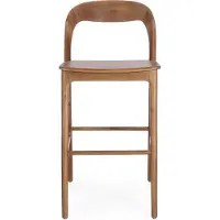 Natur24 Barhocker Miley 51.5 x 102 x 48 cm Teakholz Natur