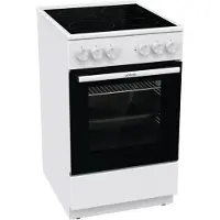 Gorenje Elektro-Standherd "GEC5A21WG", Energieeffizienz: A, weiß, Herdsets, PerfectGrill. Gleichmäßige knusprige Ergebnisse, Elektro-Standherd