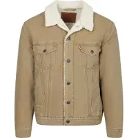 Levi's für Herren. 16365-0305 Jacke Typ 3 Sherpa braun (S), Lässig, Baumwolle