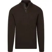 Barbour Herren Pullover & Cardigans Holden Half Zip Knitted Jumper Knitwear - Bruin - Größe L