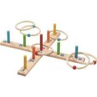Goki Ringwurfspiel mit 6 Sisalringen