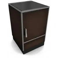 Glutos Küchenherd HH 02 G | braun | Scharnier rechts | 5,5 kW