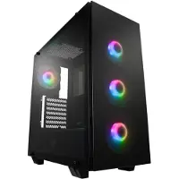 Fortron CMT512, Midi Tower, PC, Schwarz, ATX, micro ATX, Mini-ITX, SECC, Gehärtetes Glas, Multi