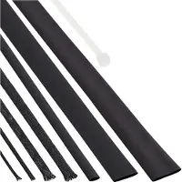 InLine Schrumpfschlauch Set / Kabelschlauch Set, schwarz, Schrumpfschlauch, Schwarz, 17 Stück(e), Sichtverpackung