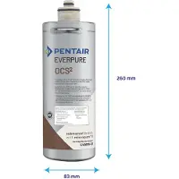 Everpure Wasserfilterkartusche OCS2 für Kaffeefiltersystem QL2-OCS-2 5678 Liter
