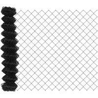 vidaXL Maschendrahtzaun mit Pfosten 10 x 1,4 m PVC-beschichteter Stahl