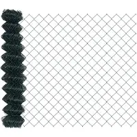 vidaXL Maschendrahtzaun mit Pfosten 25 x 1,2 m PVC-beschichteter Stahl