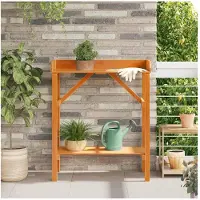 vidaXL Pflanztisch Braun 75 x 40 x 90 cm Massives Kiefernholz