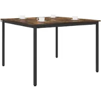 vidaXL Esstische 110 x 110 x 75 cm Holzwerkstoff Räuchereiche