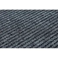 Rugsx Läufer- Türmatte rutschfest GIN 2126 Draußen, Drinnen Liverpool grau 100 cm 100x320 cm