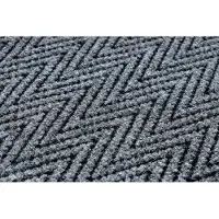 Rugsx Läufer- Türmatte rutschfest 100 cm MAGNUS 2954 Zickzack Draußen, Drinnen grau 100x220 cm