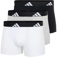 Adidas Unterhosen Active Flex Cotton Herren Black / Grey / White (3er-Pack)-XXL