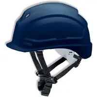 Uvex pheos S-KR Schutzhelm mit Lüftung - mit Drehradsystem - gekürztem Schirm blau 52 cm - 61 cm - 9772534 - blau