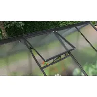 Pergart Vitavia Dachfenster für Gewächshaus "Comet" ohne Glas schwarz aluminium