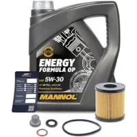 BESTPRICE Ölfilter + 4l 5W-30 Motoröl [Hersteller-Nr. 41108593] für Peugeot, Citroën, Fiat