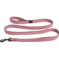 HAY - Dogs Leash-Flat - M/L- Red and white stripe