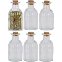 Excellent houseware Gewurzglaser / kleine Vorratsglaser - 6x Stuck - Glas - transparent - 280 ml