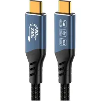 PremiumCord USB4 Version 2.0 80Gbps 16K@60Hz 240W Thunderbolt 5 0,8 m USB-Kabel