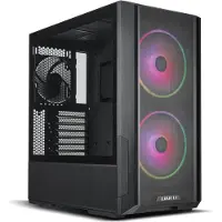 Lian Li Lancool 216R-X, Midi Tower, PC, Schwarz, ATX, EATX, micro ATX, Mini-ITX, Stahl, Gehärtetes Glas, Multi