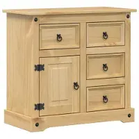 vidaXL Sideboard Corona 80x40x75 cm Massivholz Kiefer